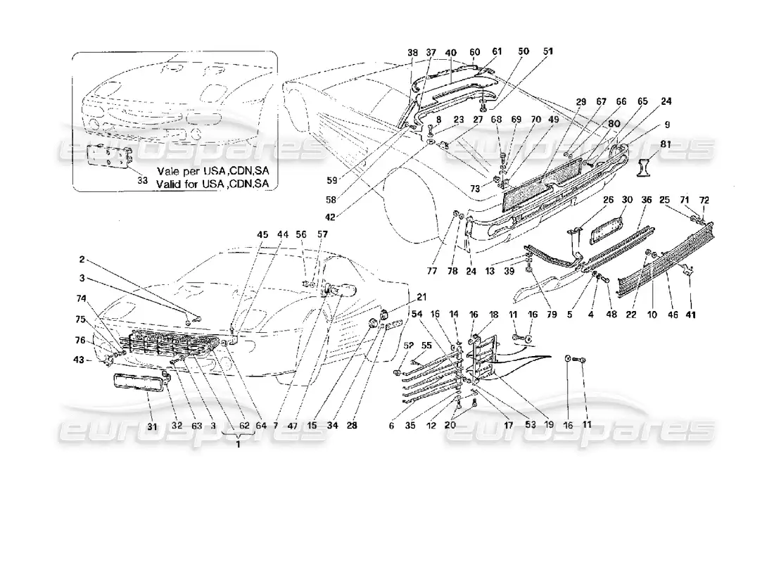 part diagram containing part number 64443000