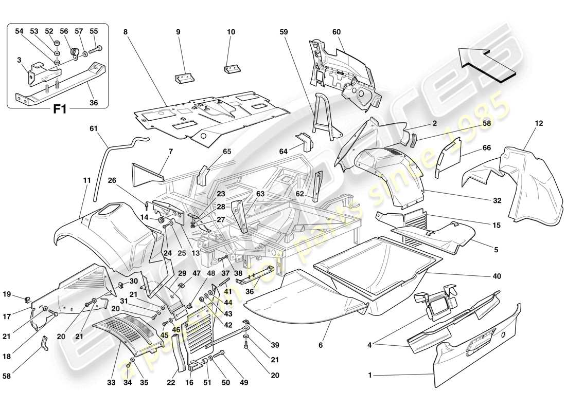 part diagram containing part number 68899400