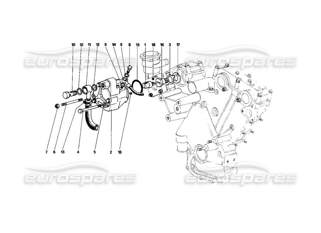 VIEW PARTS DIAGRAMS FROM THE FERRARI 400 PARTS CATALOGUE a part diagram from the ferrari 400 parts catalogue