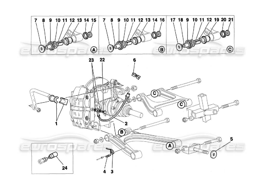 a part diagram from the Ferrari 355 Challenge (1996) parts catalogue