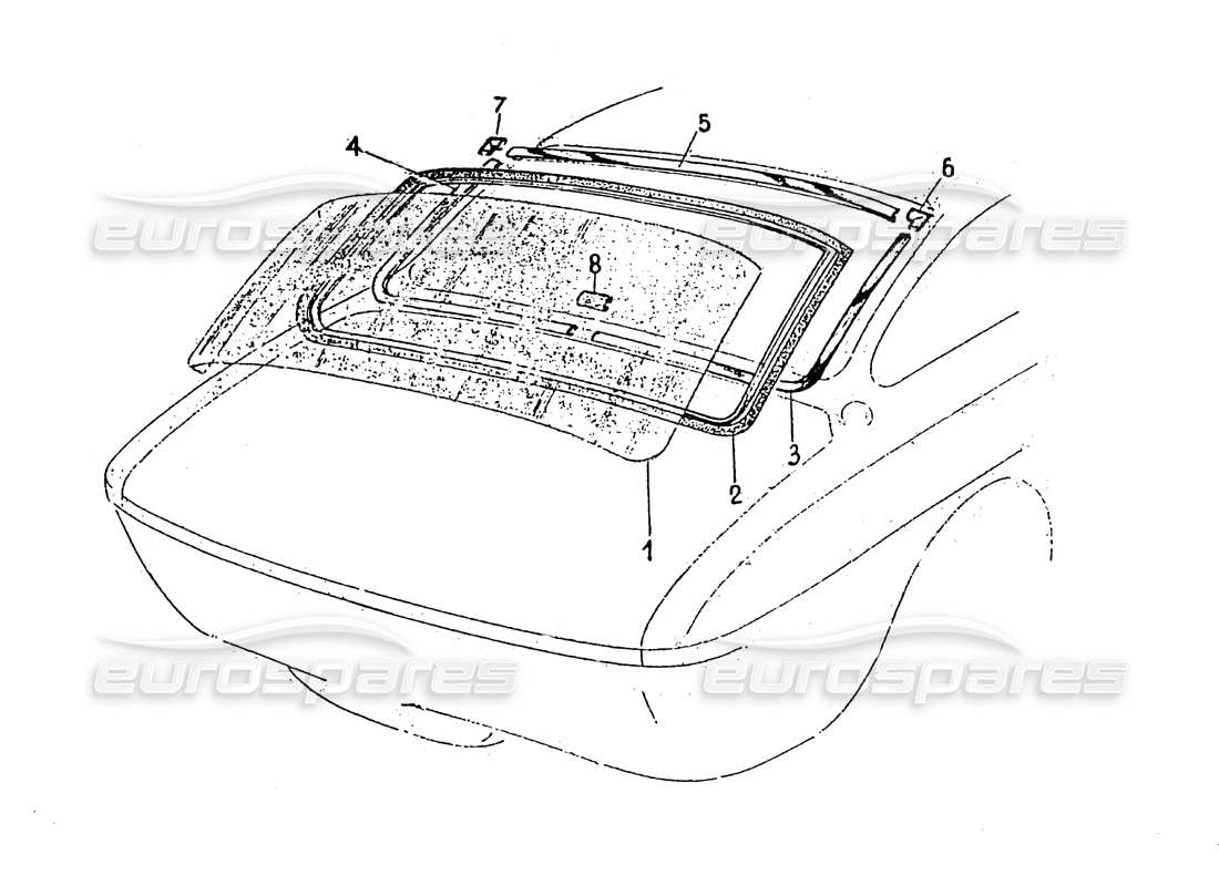 a part diagram from the ferrari 330 gt 2+2 (coachwork) parts catalogue