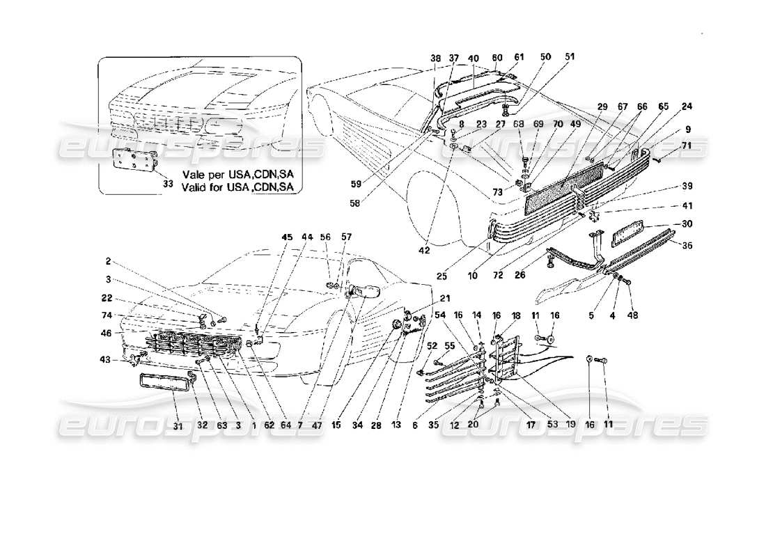 part diagram containing part number 63025100