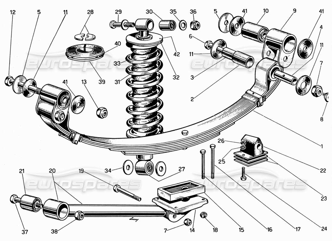 part diagram containing part number uni tae