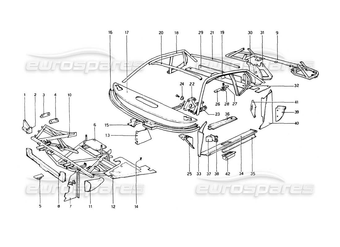part diagram containing part number fcha002