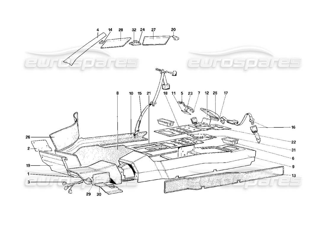 part diagram containing part number 61245500