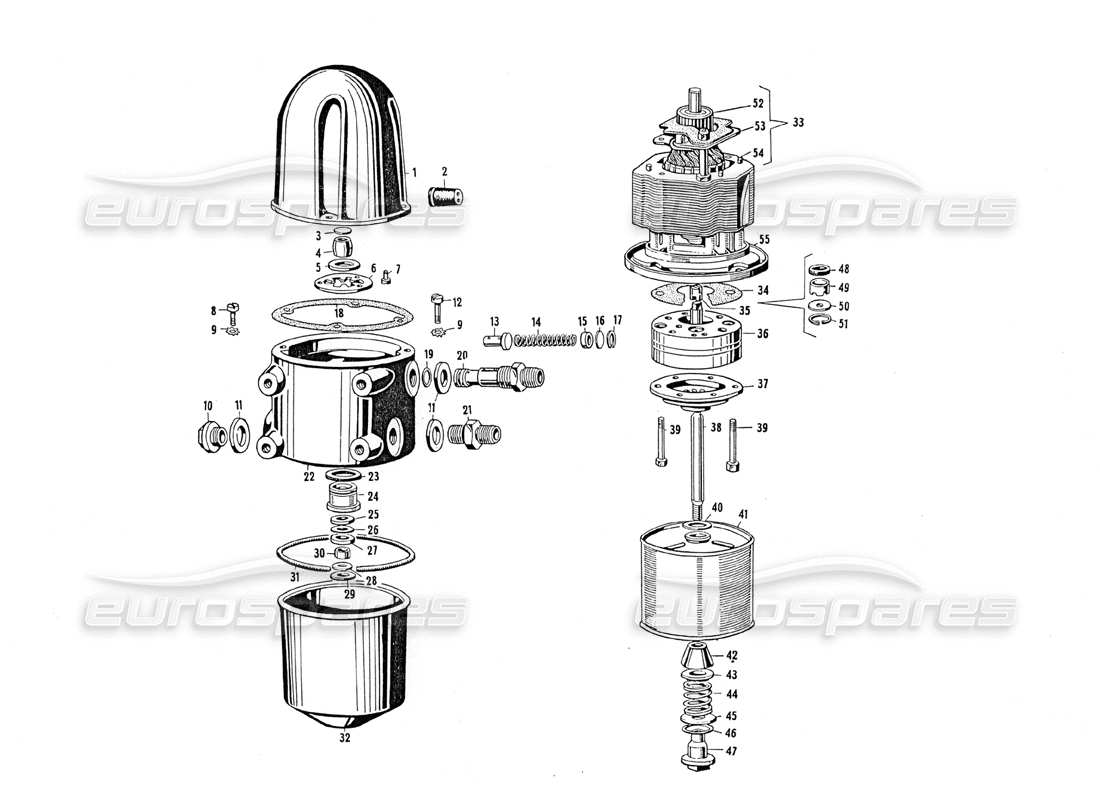 a part diagram from the maserati mistral 3.7 parts catalogue