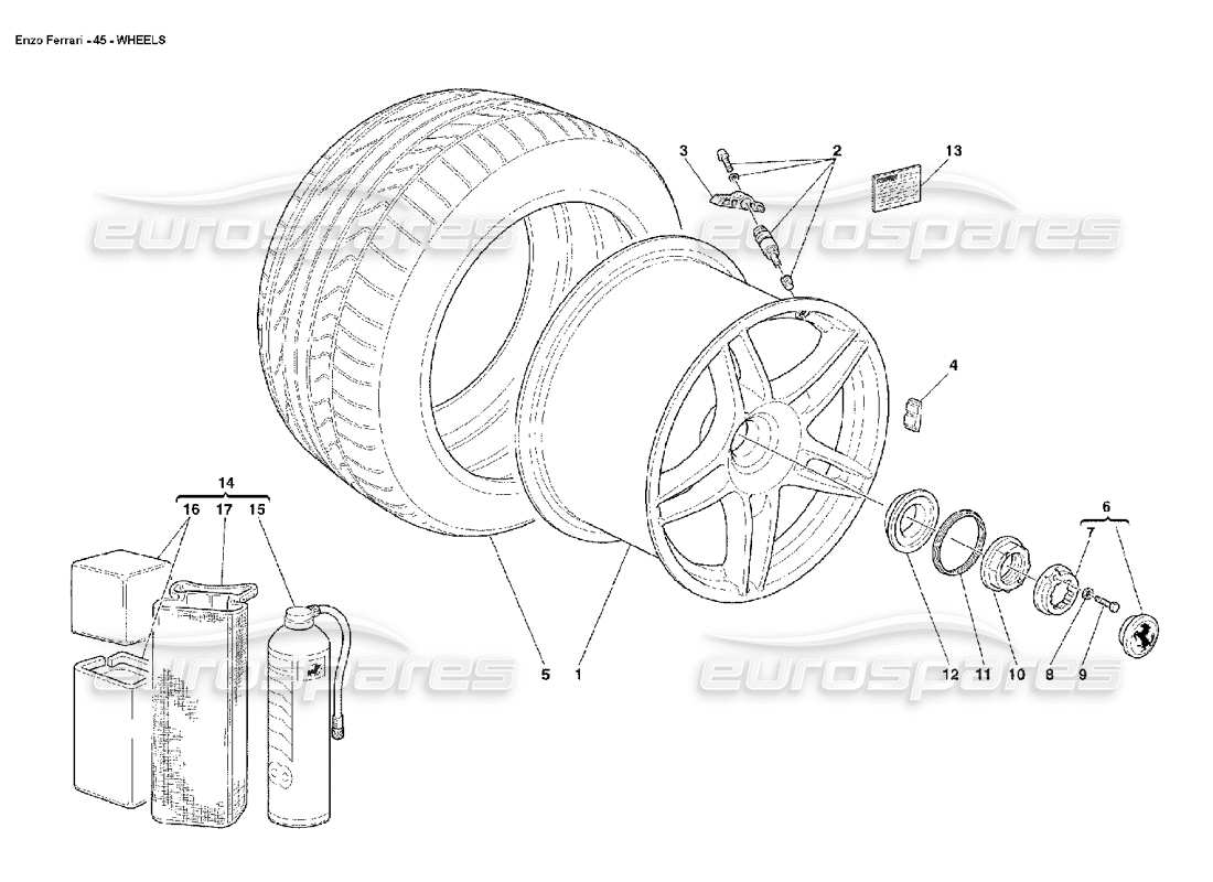 part diagram containing part number fwhe060