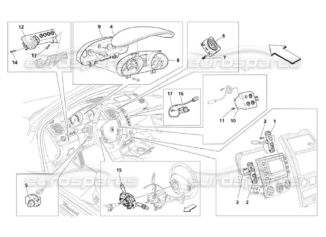 a part diagram from the Maserati QTP. (2006) 4.2 parts catalogue