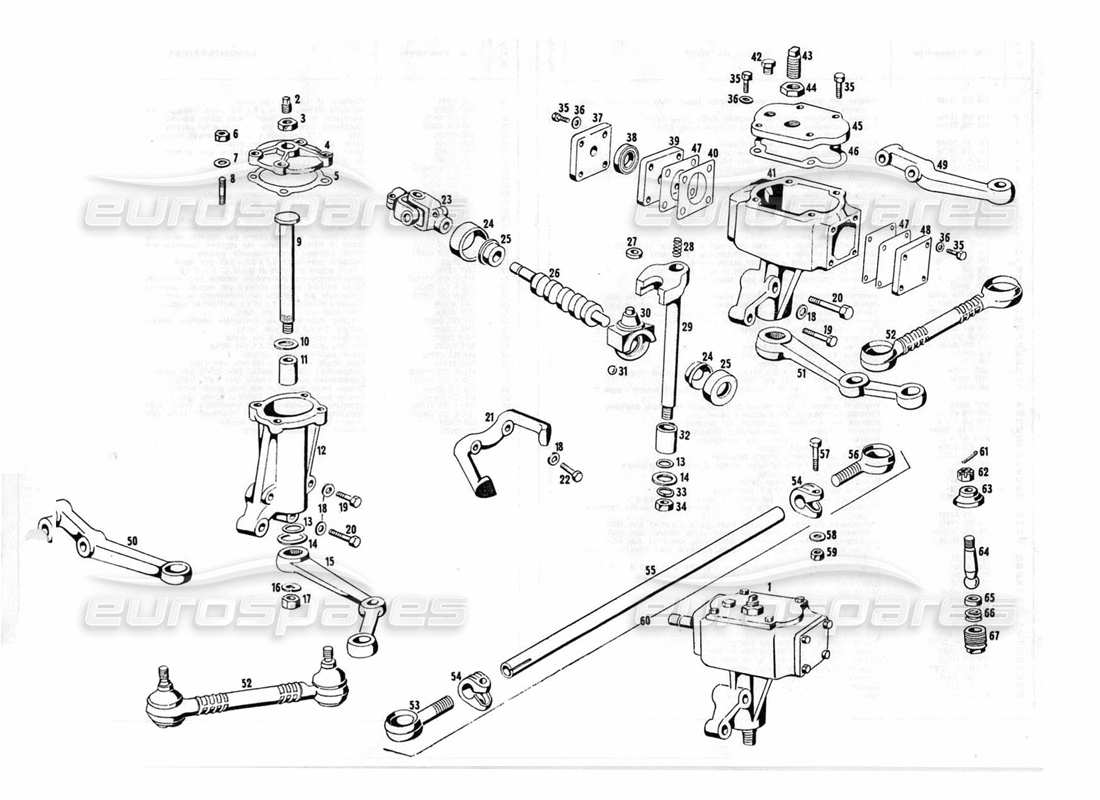 maserati indy 4.2 tie rods part diagram