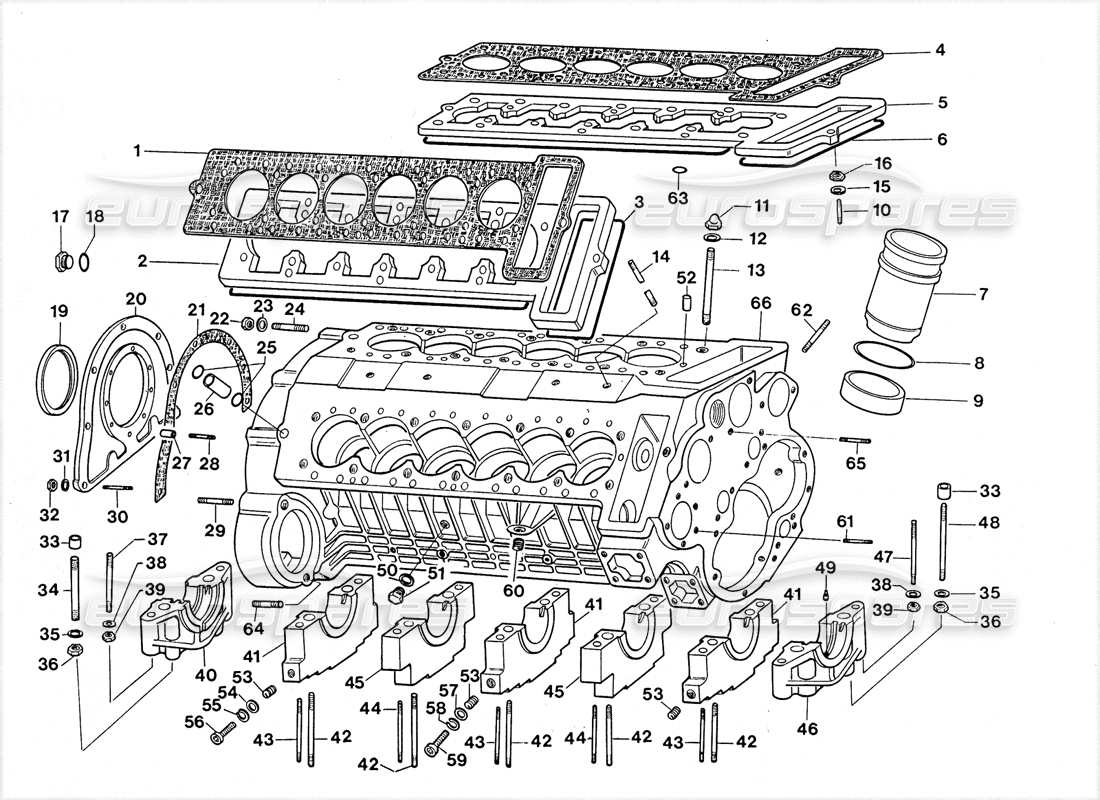 lamborghini lm002 (1988) crankcase part diagram