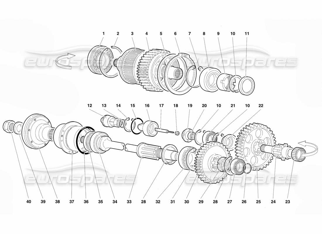 lamborghini diablo vt (1994) viscous coupling part diagram