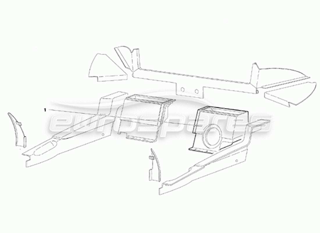 lamborghini diablo vt (1994) passenger compartment trim (valid for canada version - april 1994) parts diagram