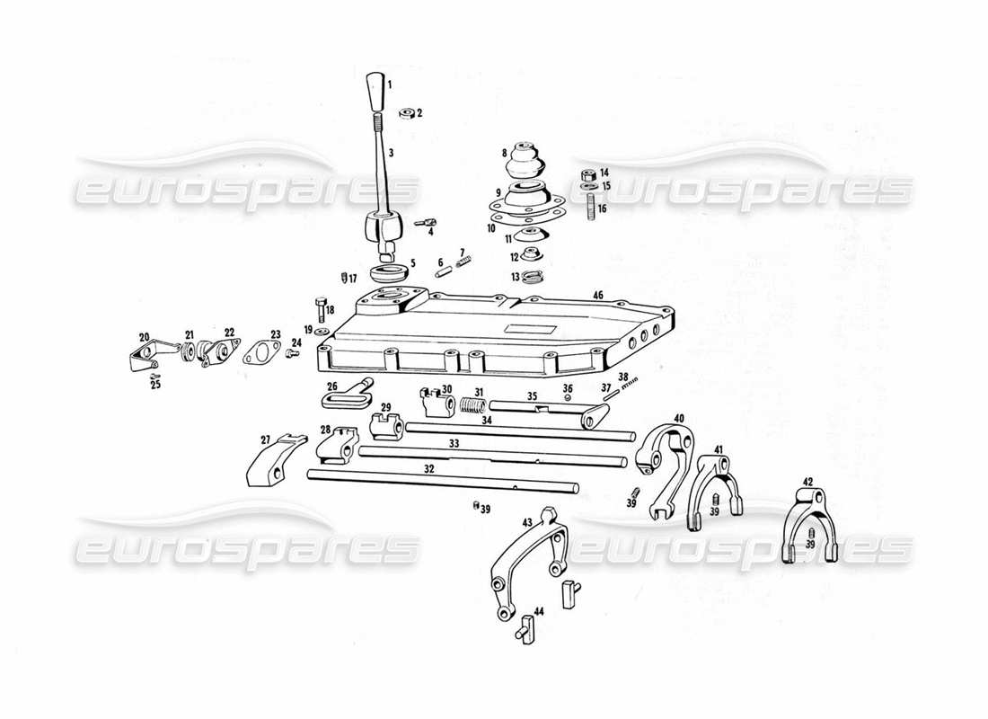 maserati indy 4.2 transmission control part diagram