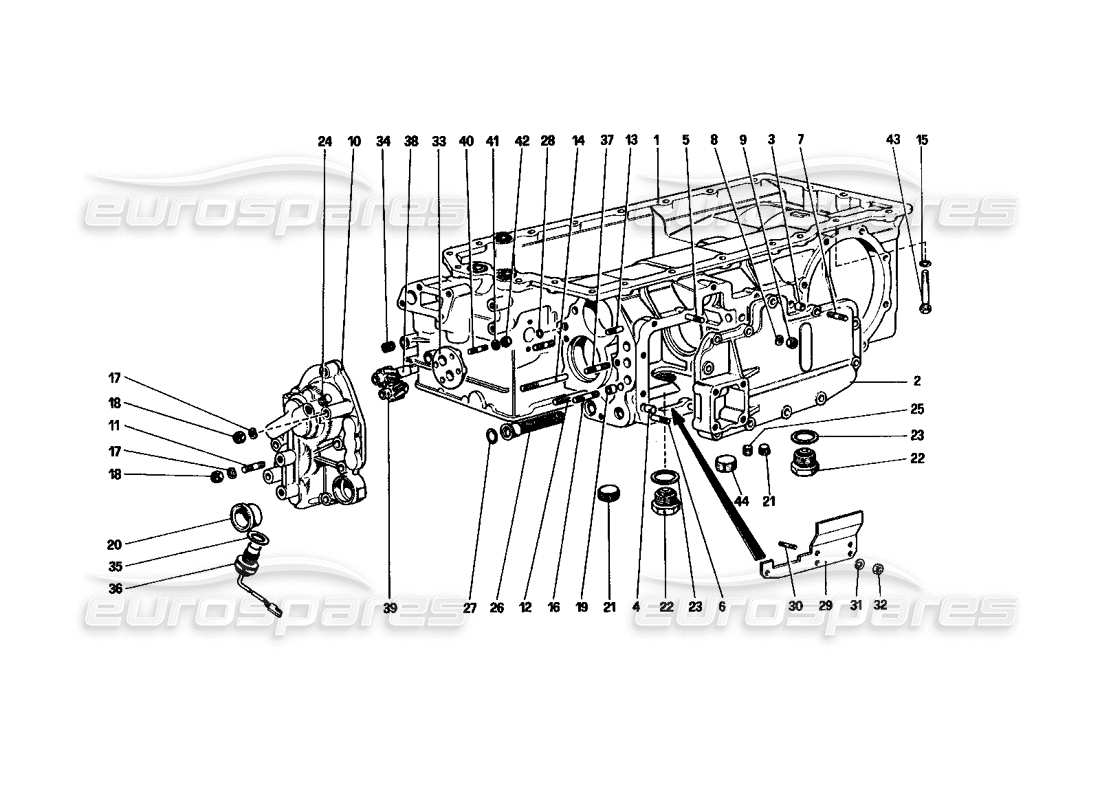 ferrari 512 bbi gearbox part diagram