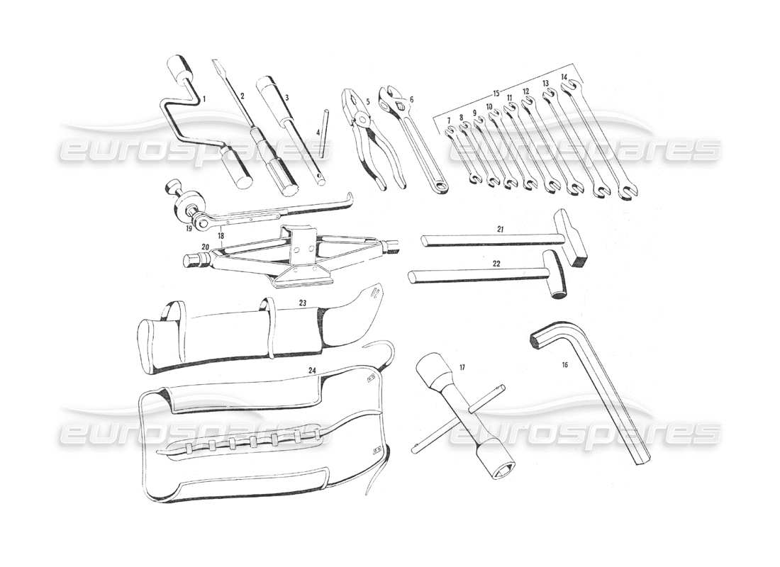 maserati indy 4.2 tools part diagram