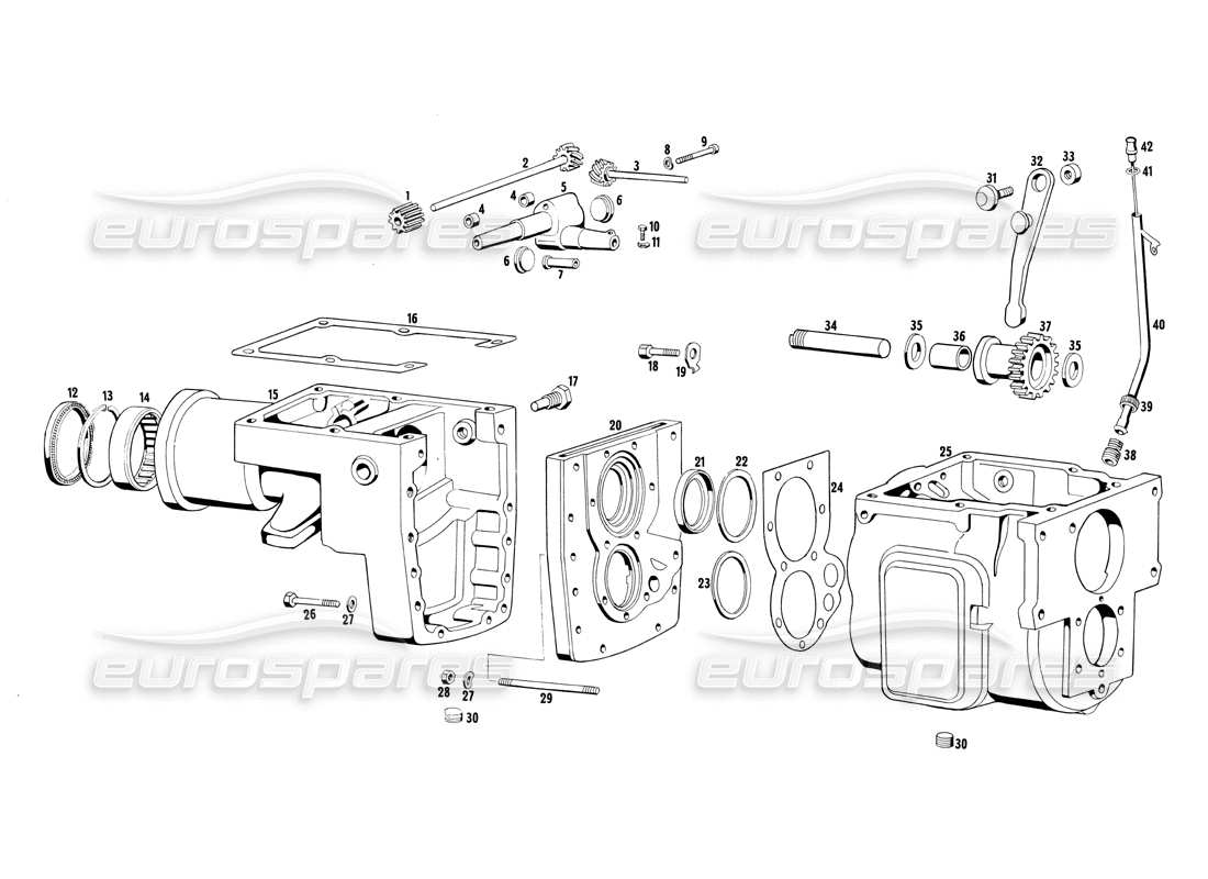 maserati ghibli 4.7 / 4.9 transmission housing part diagram