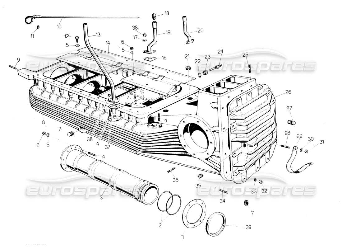 lamborghini countach lp400 sump parts diagram