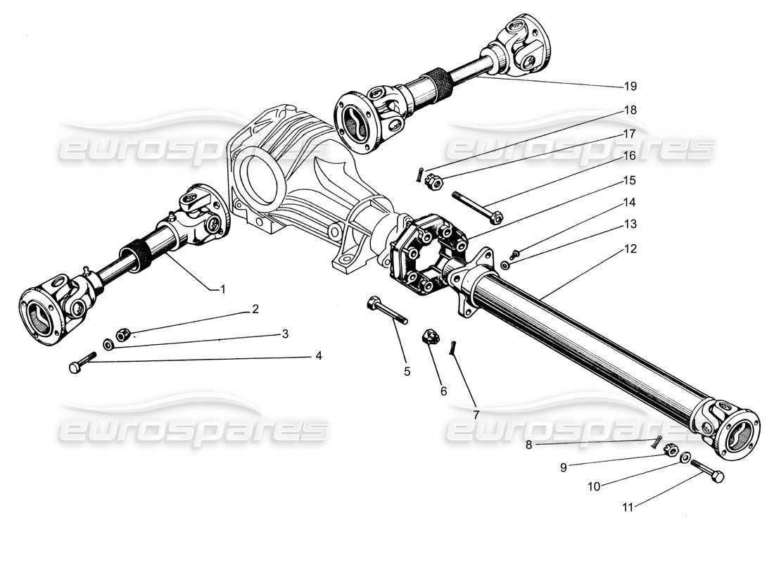 LAMBORGHINI ESPADA TRANSMISSION (0 TO 150) PART DIAGRAM lamborghini espada transmission (0 to 150) part diagram