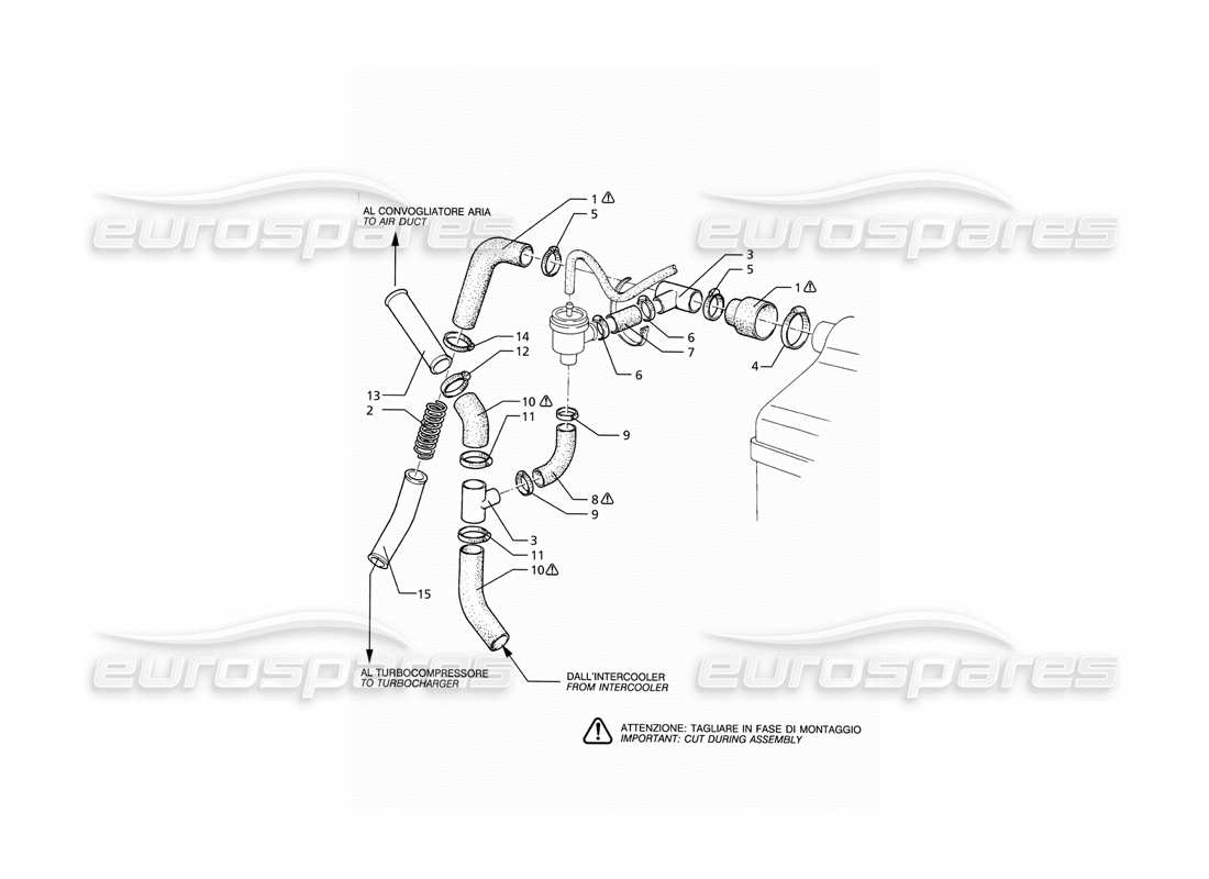 maserati ghibli 2.0 cup pop off valve system parts diagram