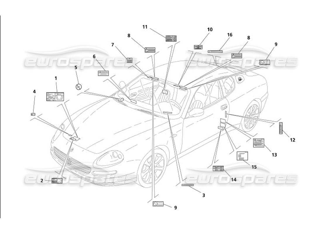 part diagram containing part number 64764500