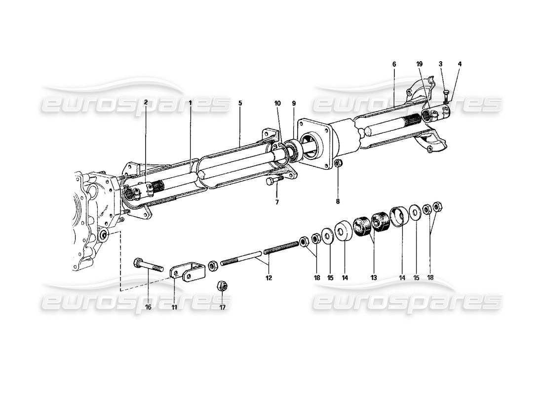 a part diagram from the ferrari 400 gt (mechanical) parts catalogue