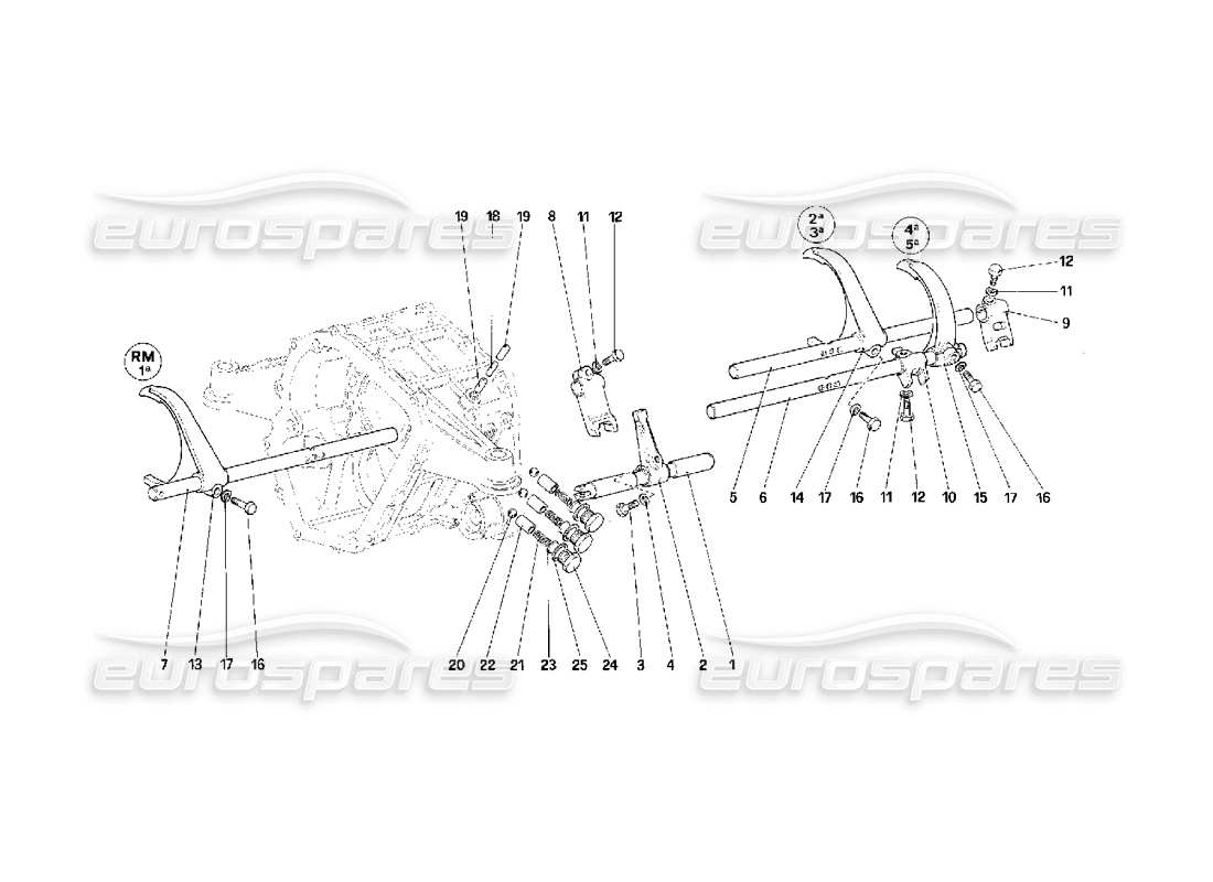 a part diagram from the ferrari f40 parts catalogue