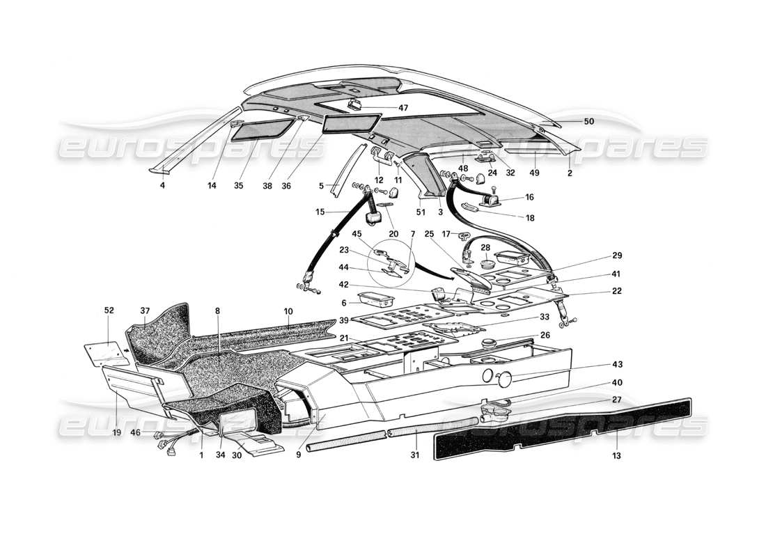 part diagram containing part number 61603800