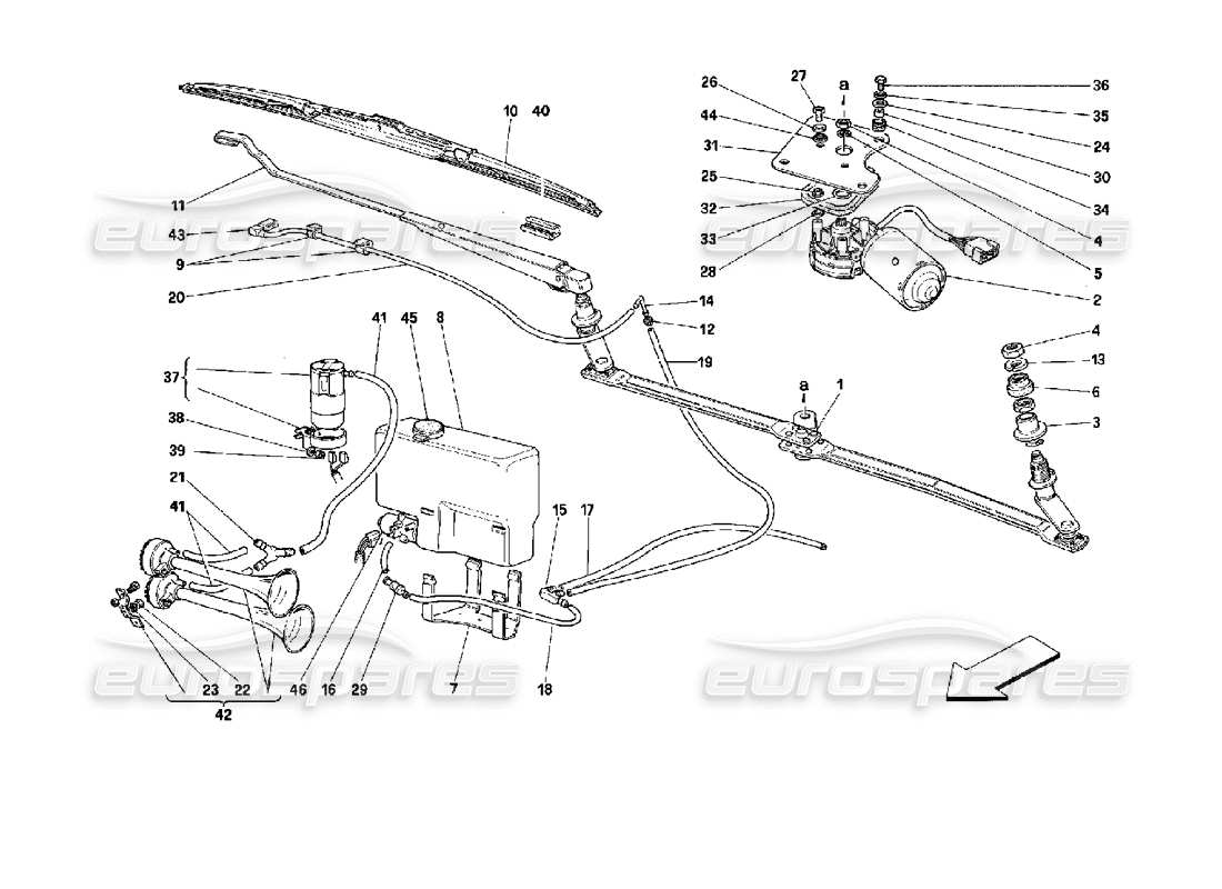 part diagram containing part number 62564500