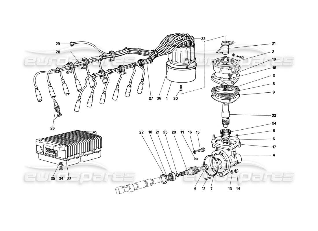 part diagram containing part number fht011