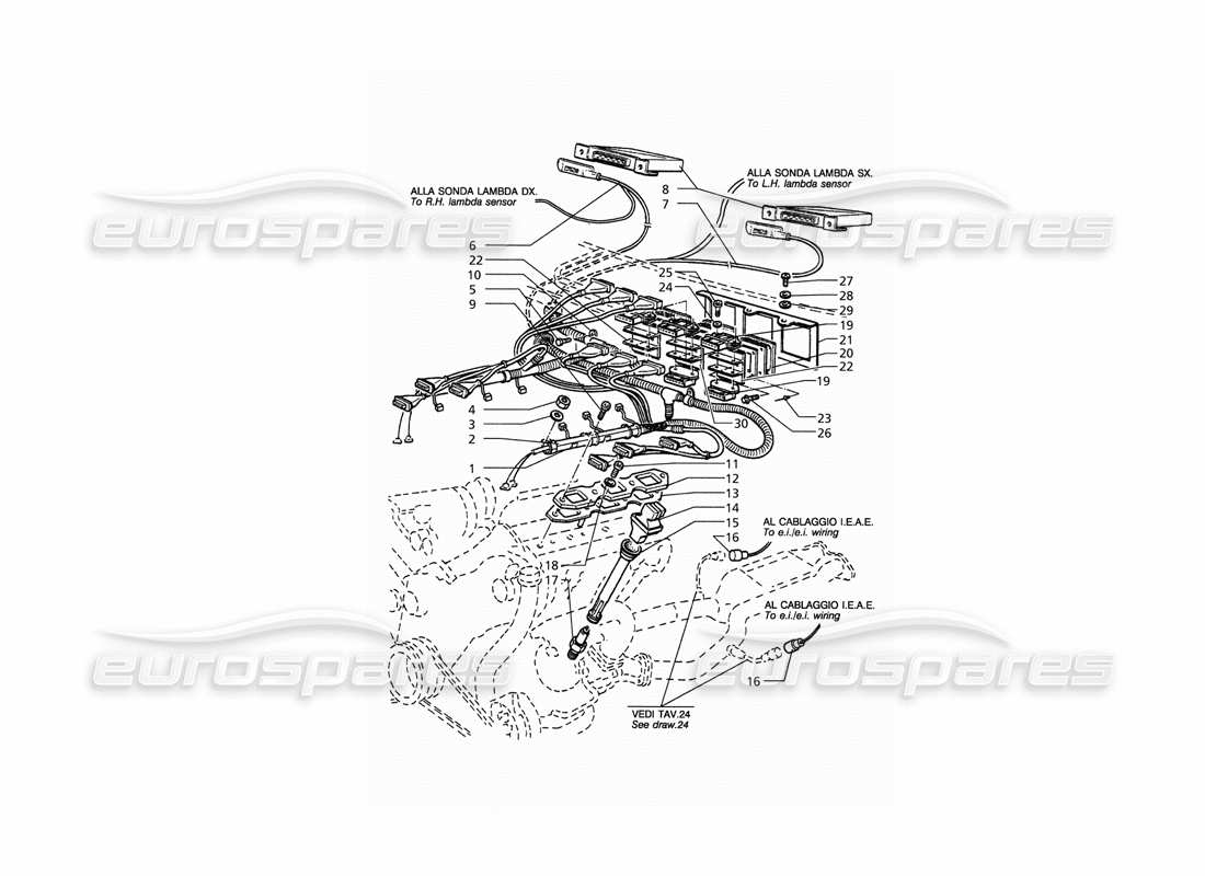 part diagram containing part number mht007