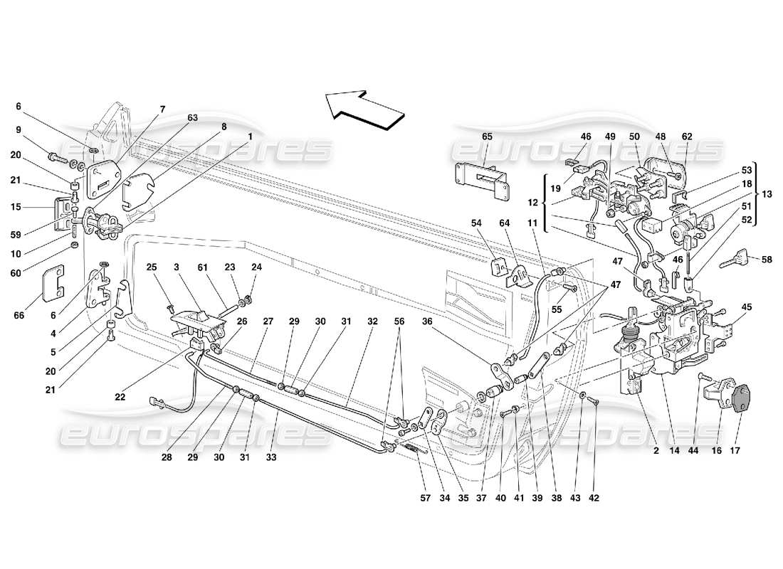 a part diagram from the ferrari 456 parts catalogue