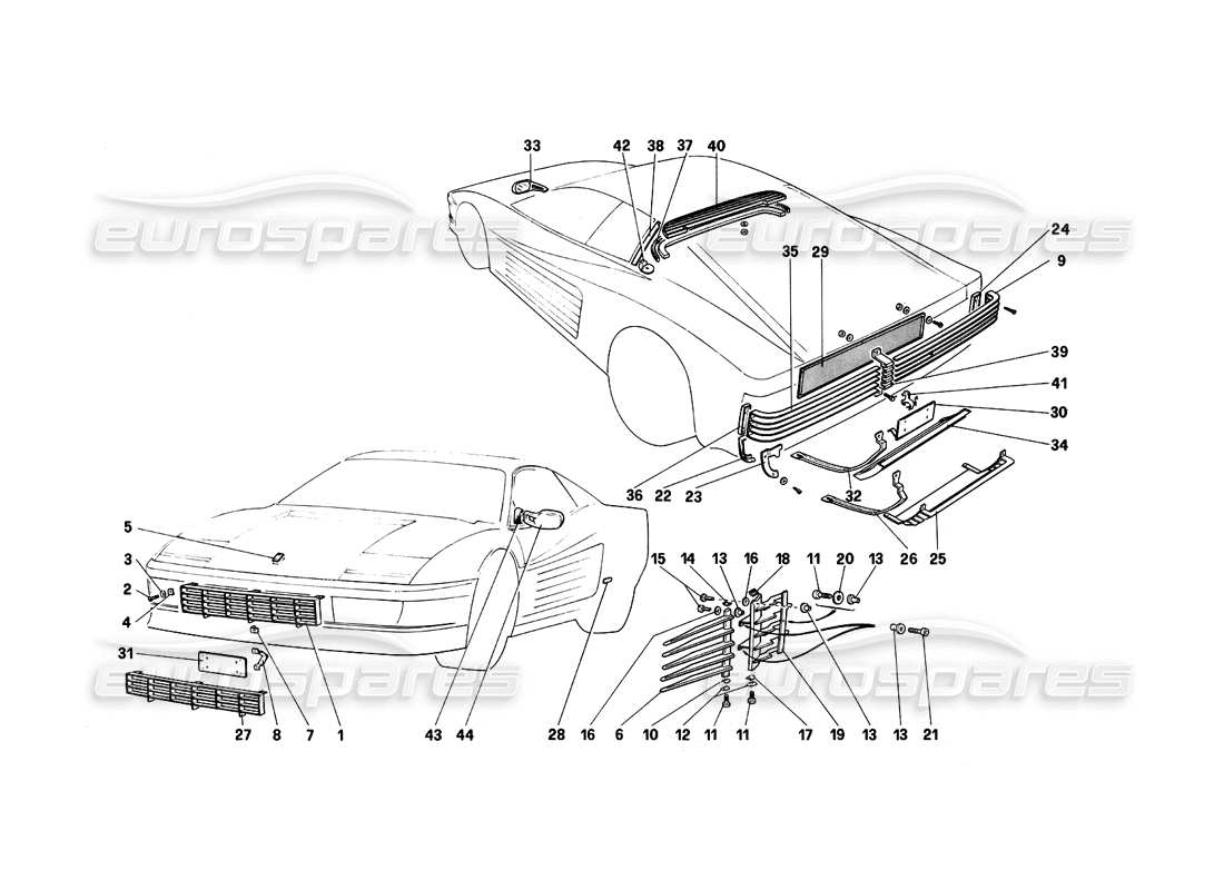 part diagram containing part number 61565500