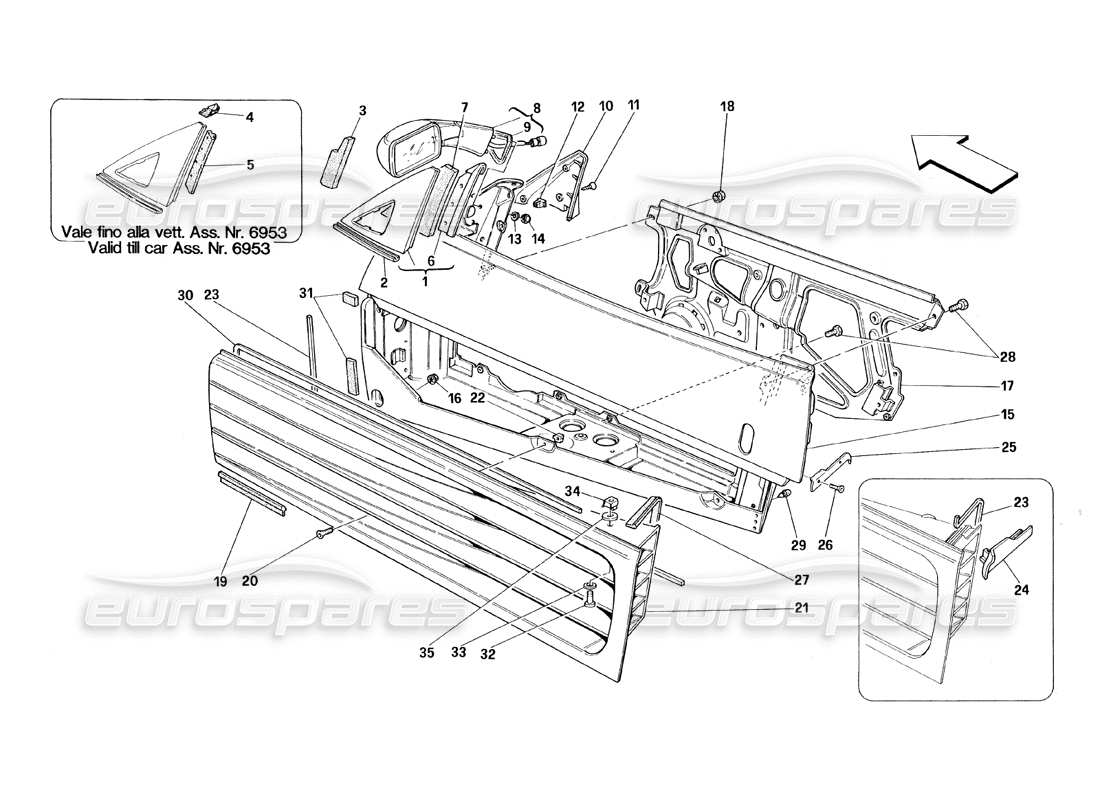 part diagram containing part number 62926900