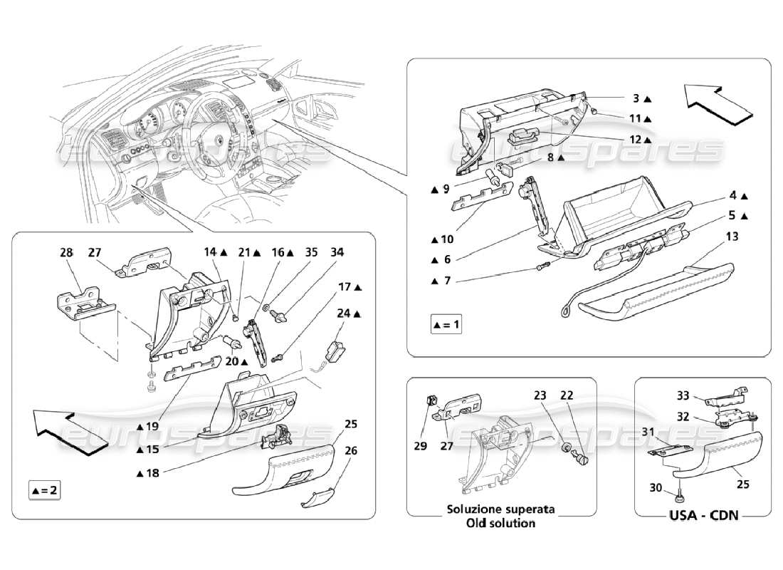 part diagram containing part number 65970500