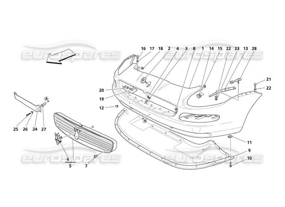 part diagram containing part number 68155600