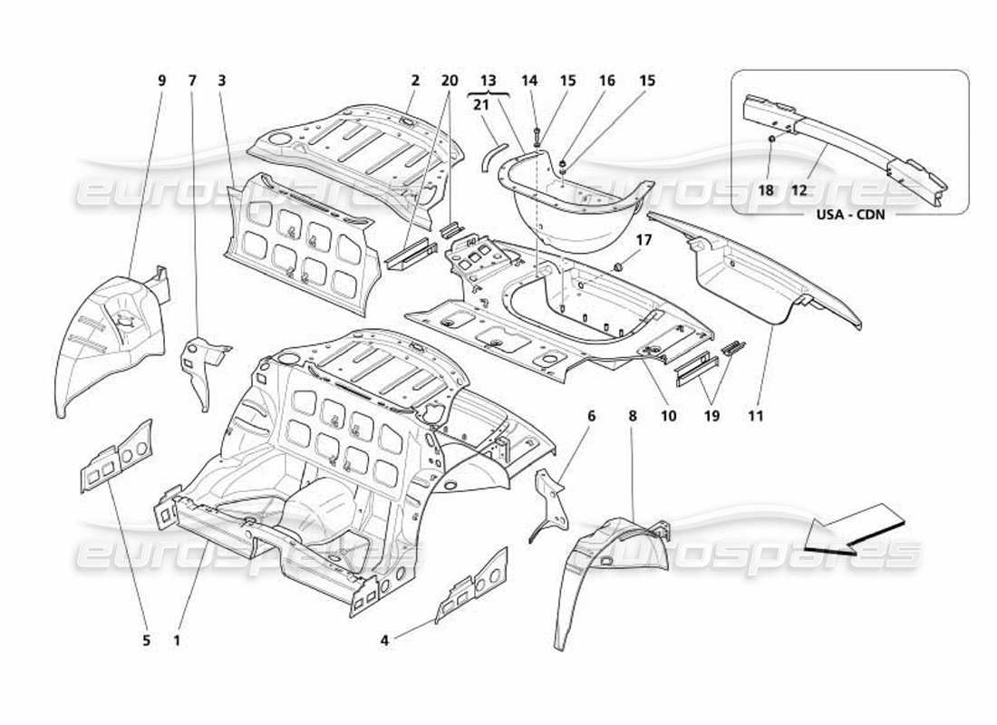 part diagram containing part number 12638170