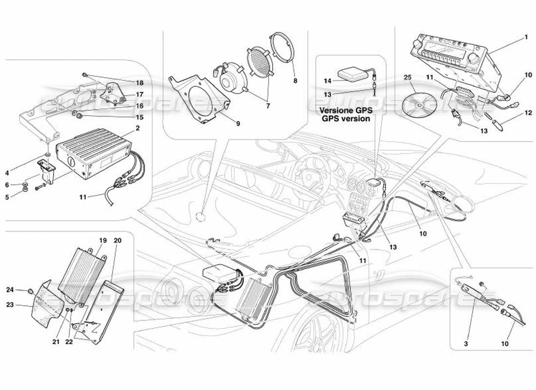 part diagram containing part number 69210100