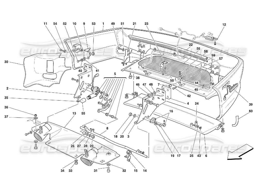 part diagram containing part number 64723600