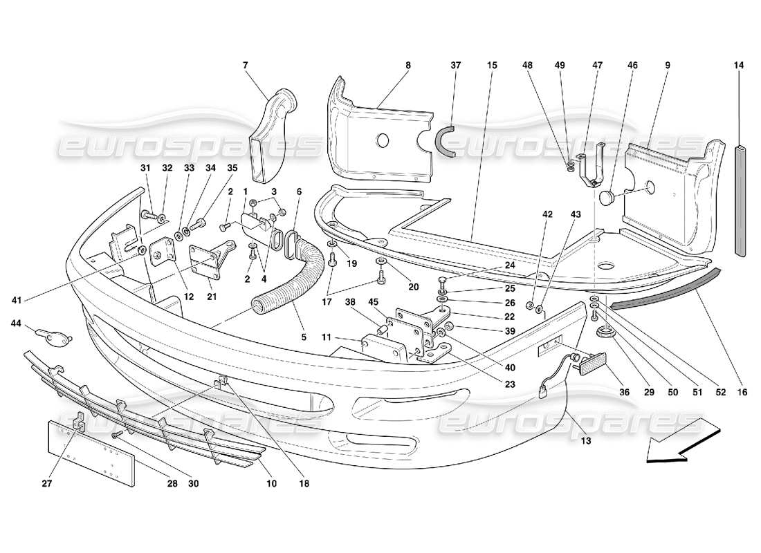 a part diagram from the ferrari 456 parts catalogue