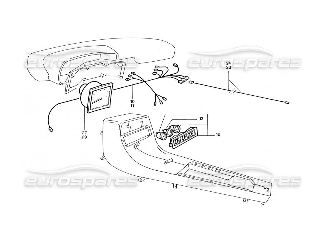 a part diagram from the ferrari 412 (coachwork) parts catalogue