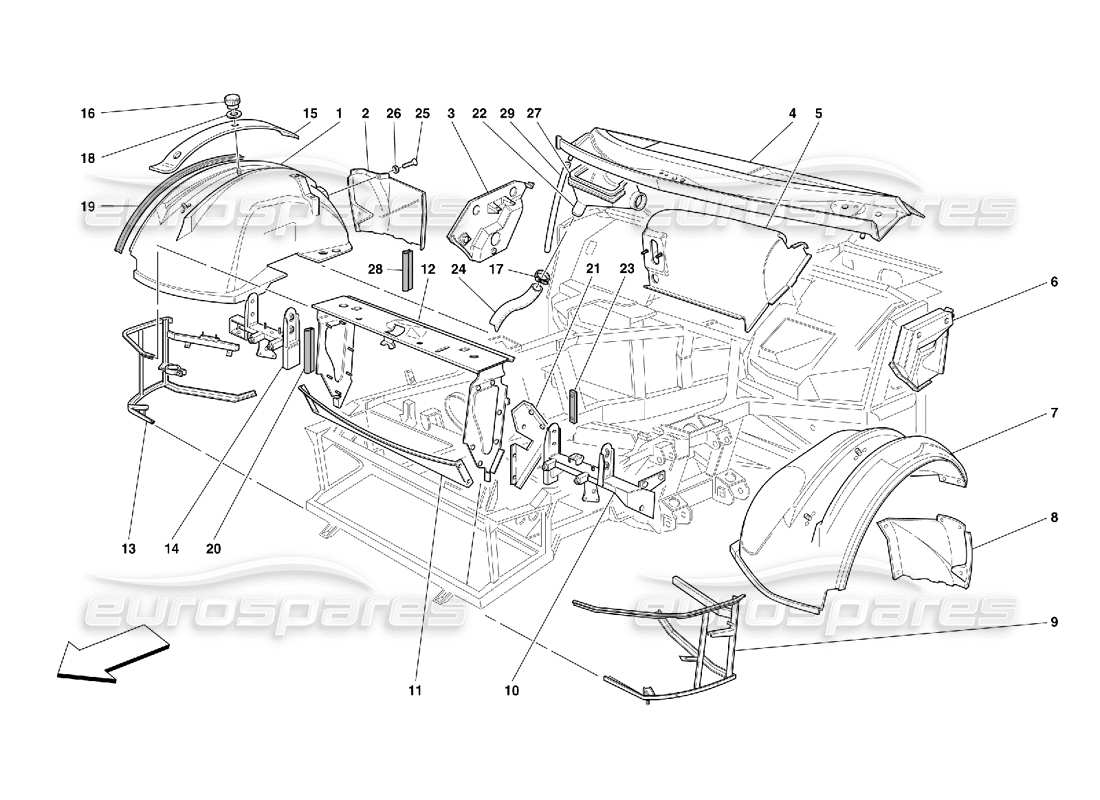 part diagram containing part number 64272400