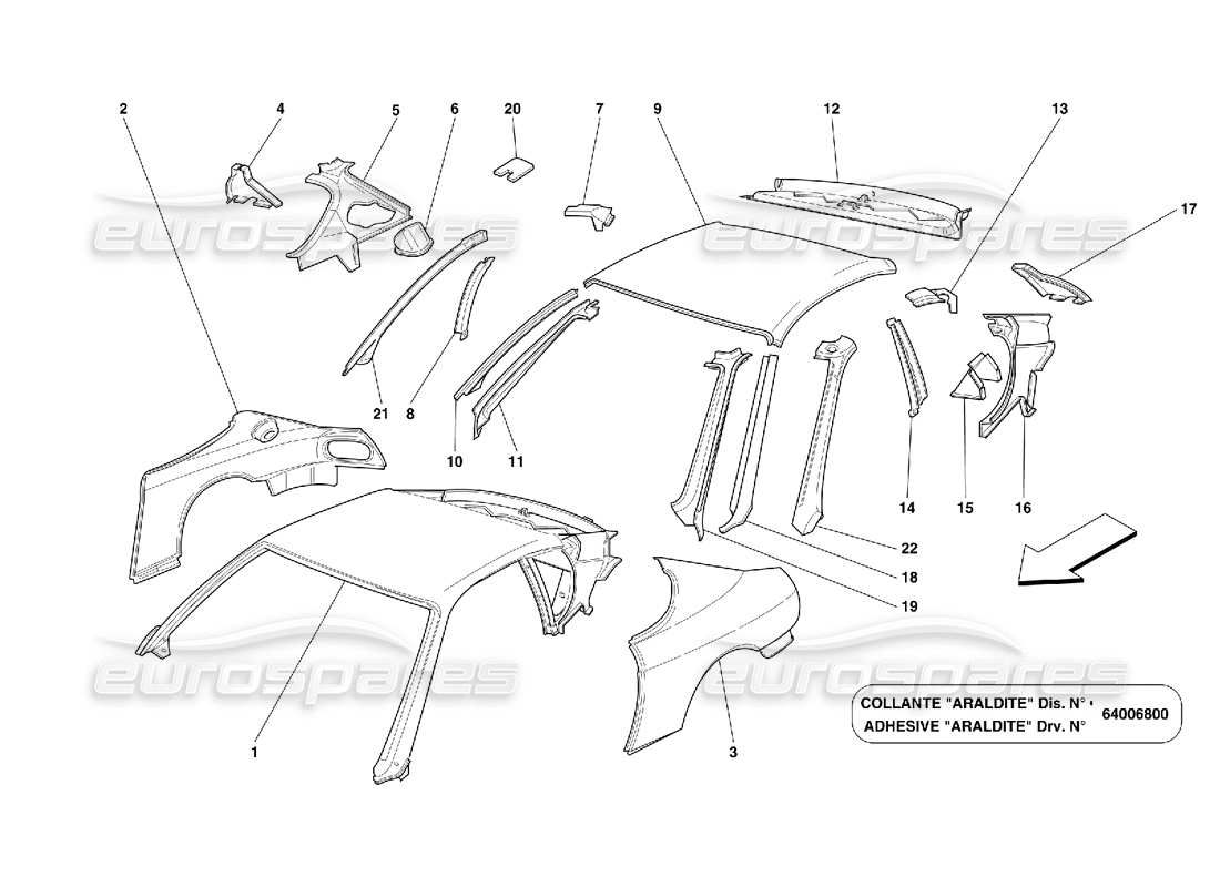 part diagram containing part number 63125600