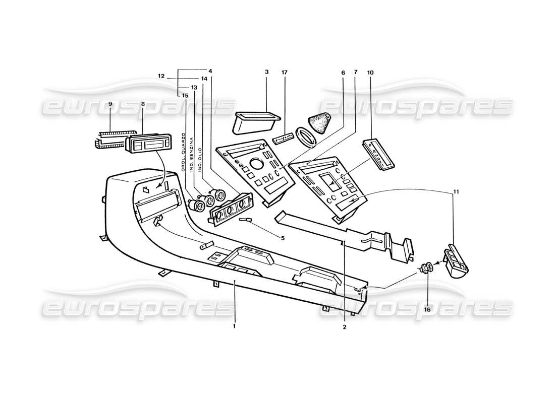 a part diagram from the ferrari 400 gt / 400i (coachwork) parts catalogue