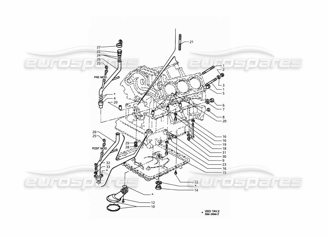 a part diagram from the maserati quattroporte (1996-2001) parts catalogue