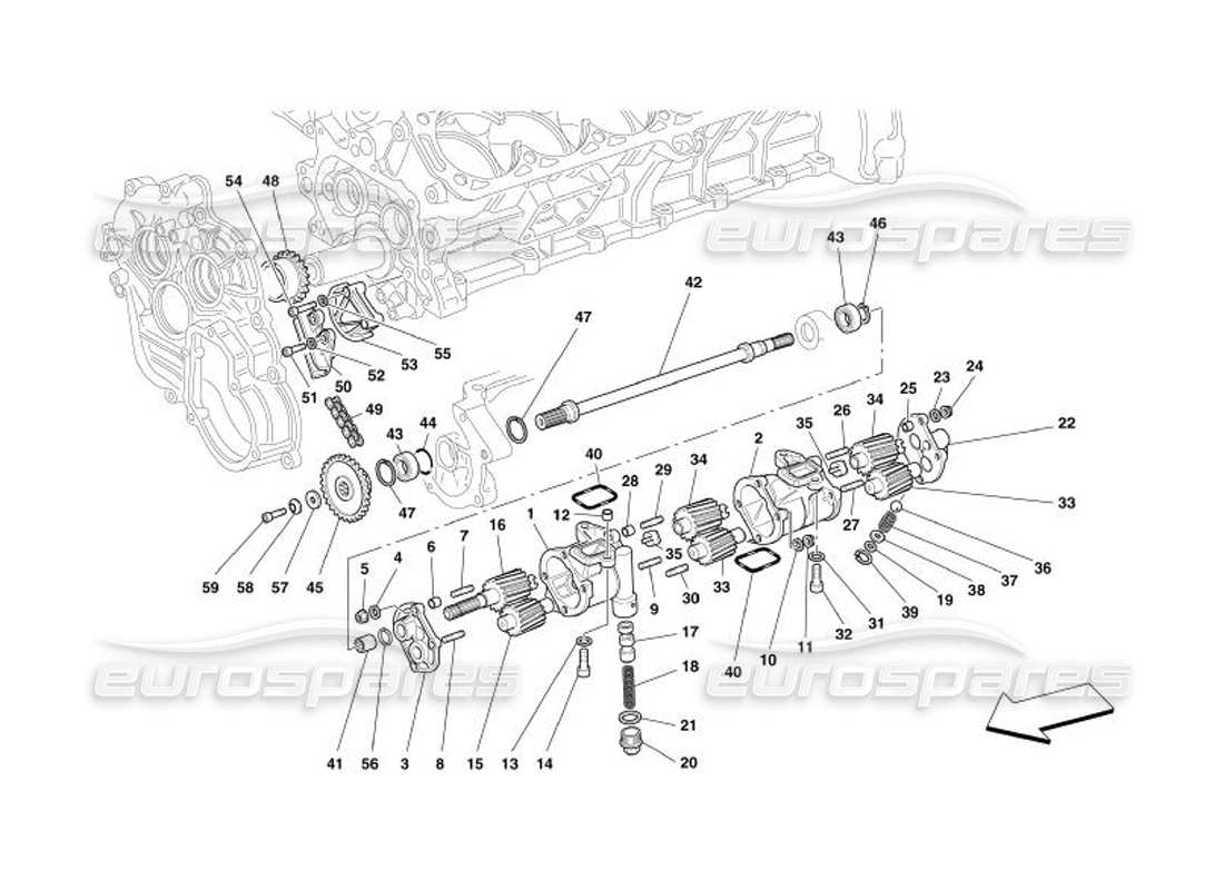 a part diagram from the ferrari 575 parts catalogue