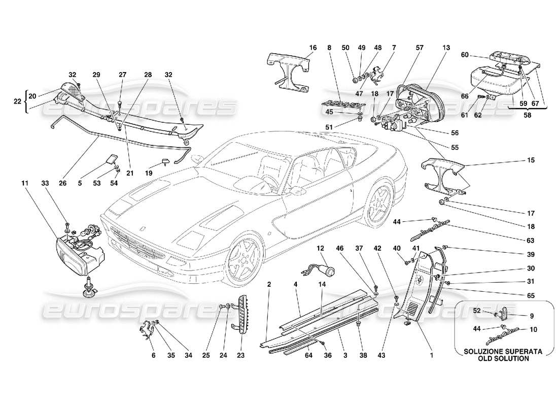 part diagram containing part number 63870100