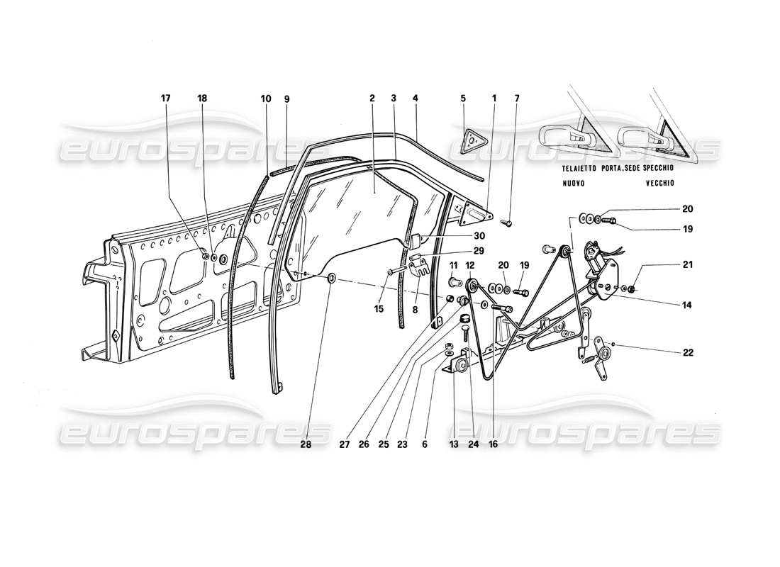 part diagram containing part number 61112000