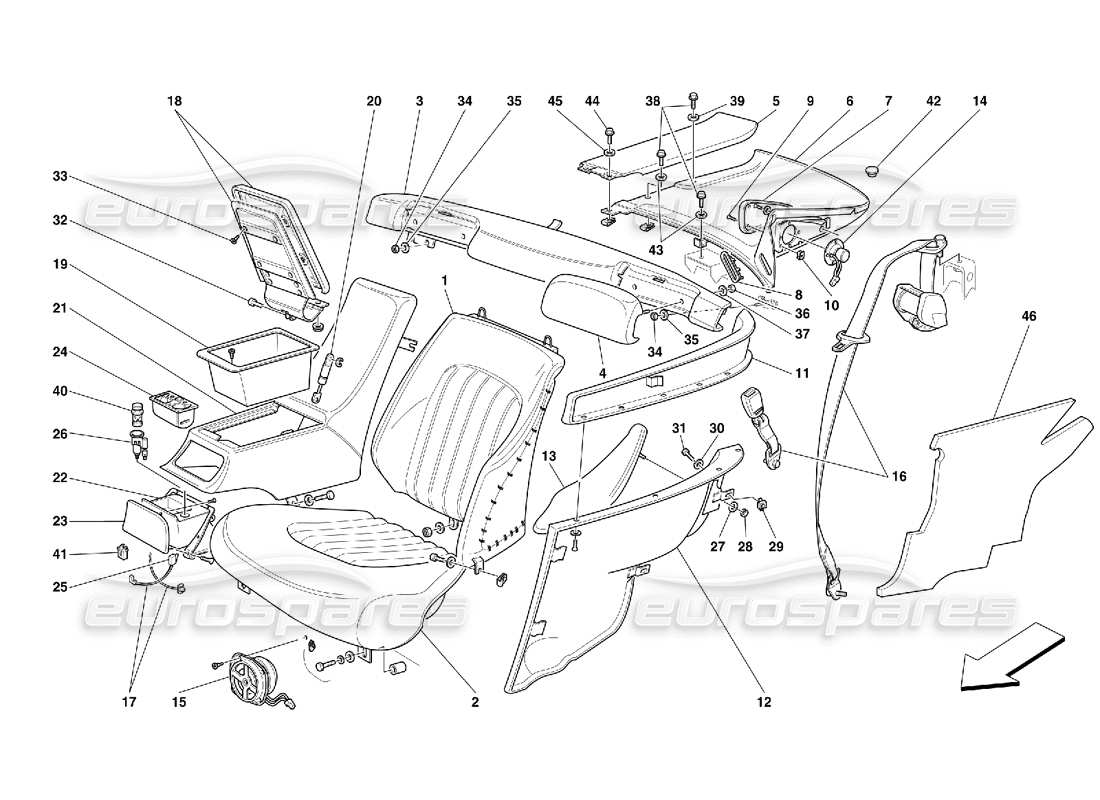 part diagram containing part number 155044