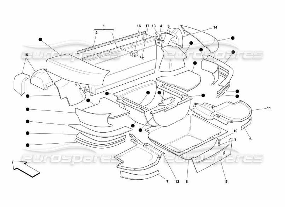 part diagram containing part number 65089700