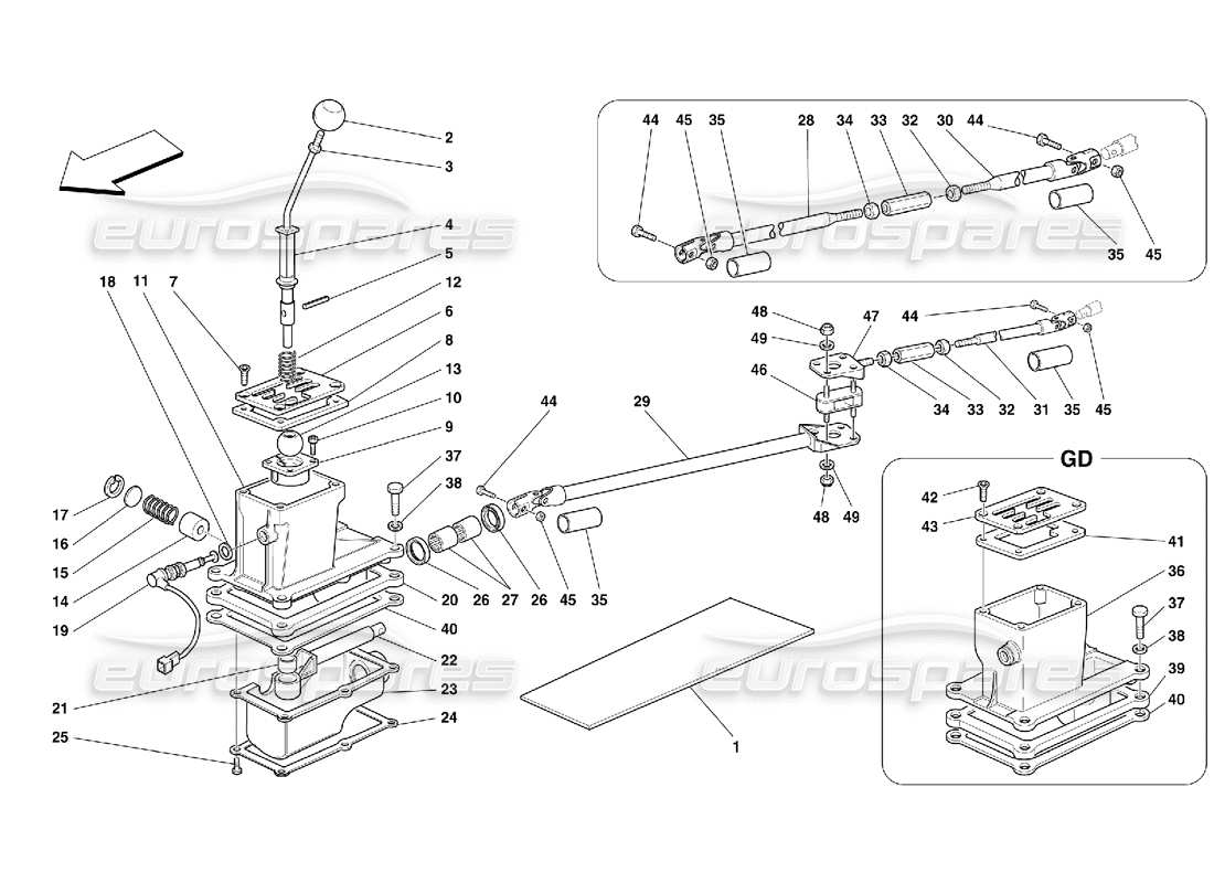 VIEW PARTS DIAGRAMS FROM THE FERRARI 456 GT/GTA PARTS CATALOGUE a part diagram from the ferrari 456 gt/gta parts catalogue